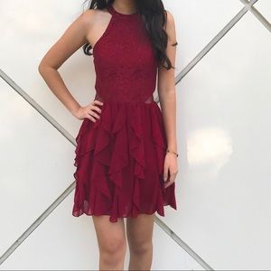 Red homecoming dress